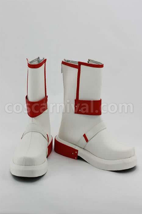 Sword Art Online Kirito Shoes White and Red Cosplay Shoes coscarnival