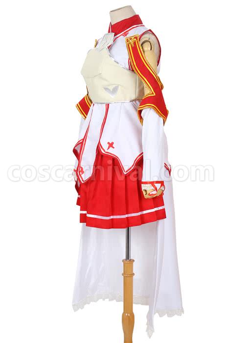 Sword Art Online SAO Asuna Yuuki Cosplay Costume coscarnival