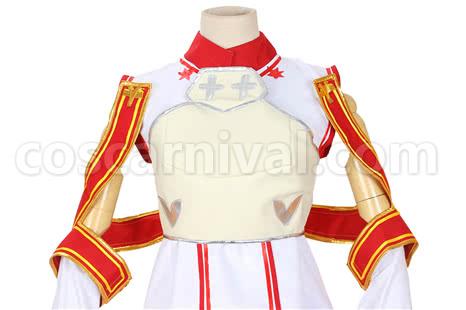 Sword Art Online SAO Asuna Yuuki Cosplay Costume coscarnival