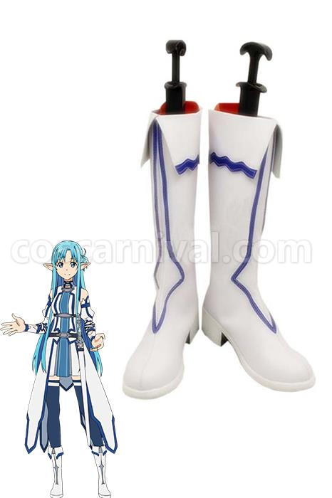Sword Art Online SAO YuuKi Asuna ALO Boots Cosplay Shoes coscarnival