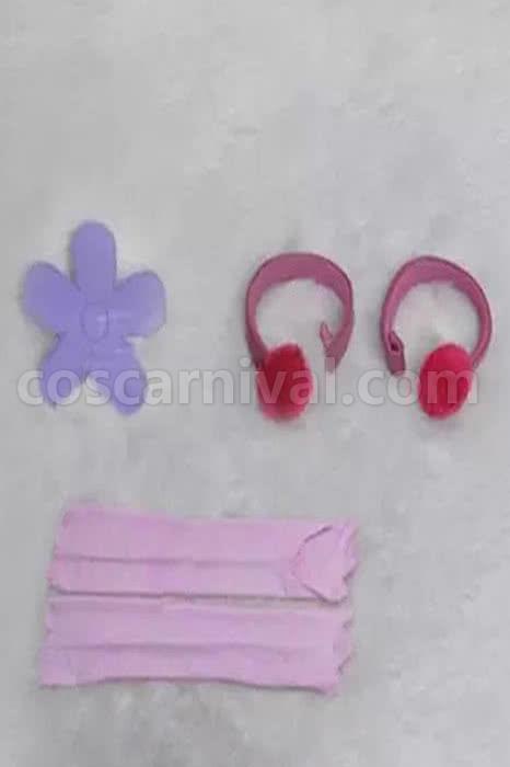 Sword Art Online Yui Purple With Bow-knot Cosplay Costume coscarnival