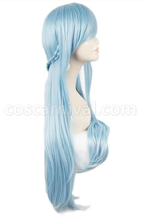 ソードアート・オンライン 結城明日奈 ストレートブルー コスプレ衣装 coscarnival