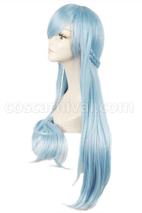 ソードアート・オンライン 結城明日奈 ストレートブルー コスプレ衣装 coscarnival