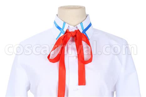 ソードアート・オンライン 結城明日奈 学生 青制服 コスプレ衣装 coscarnival