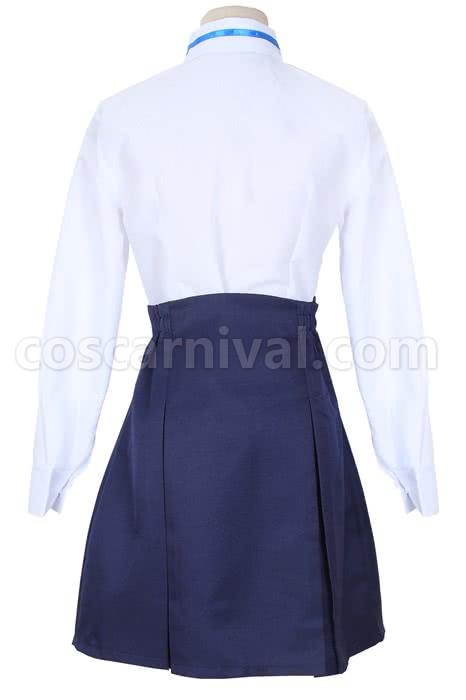 ソードアート・オンライン 結城明日奈 学生 青制服 コスプレ衣装 coscarnival