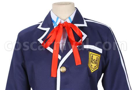 ソードアート・オンライン 結城明日奈 学生 青制服 コスプレ衣装 coscarnival