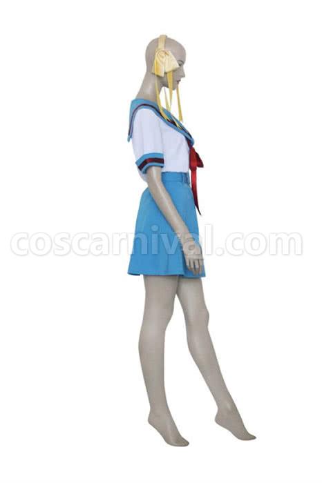 The Melancholy of Haruhi Suzumiya Asahina Mikuru Uniform Cosplay Costume coscarnival