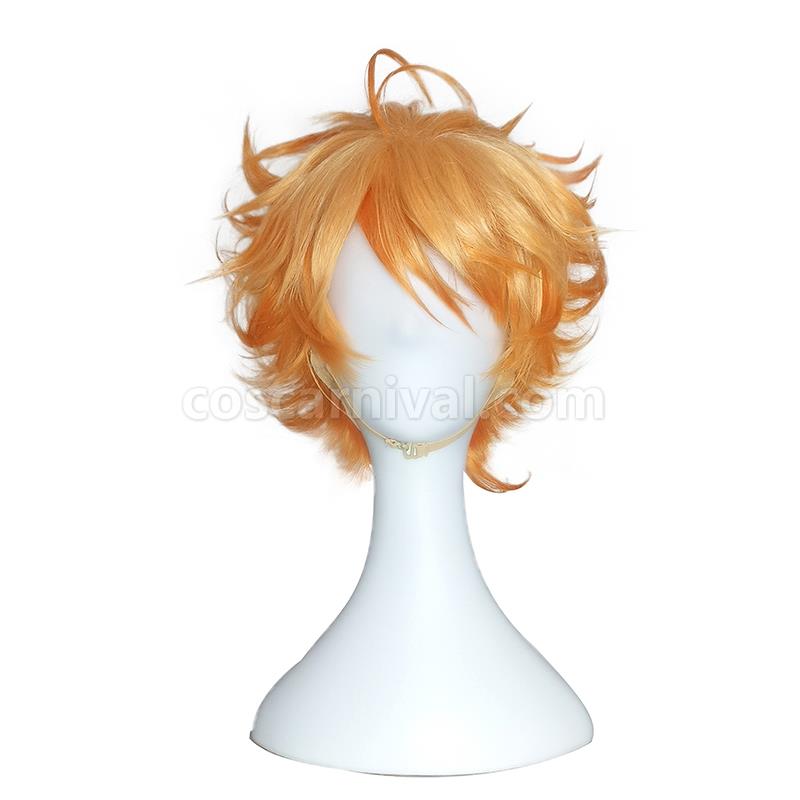 The Promised Neverland Emma Blonde Curly Cosplay Costume coscarnival