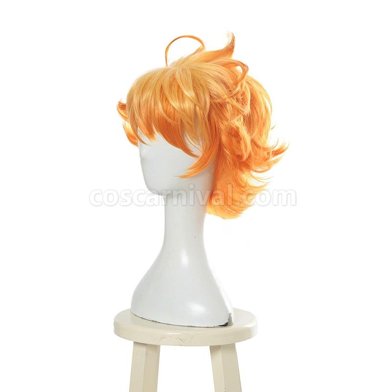 The Promised Neverland Emma Blonde Curly Cosplay Costume coscarnival