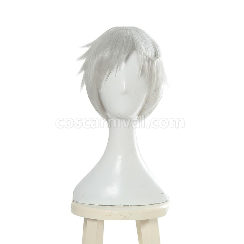 the promised neverland norman short gray wigs anime costumes