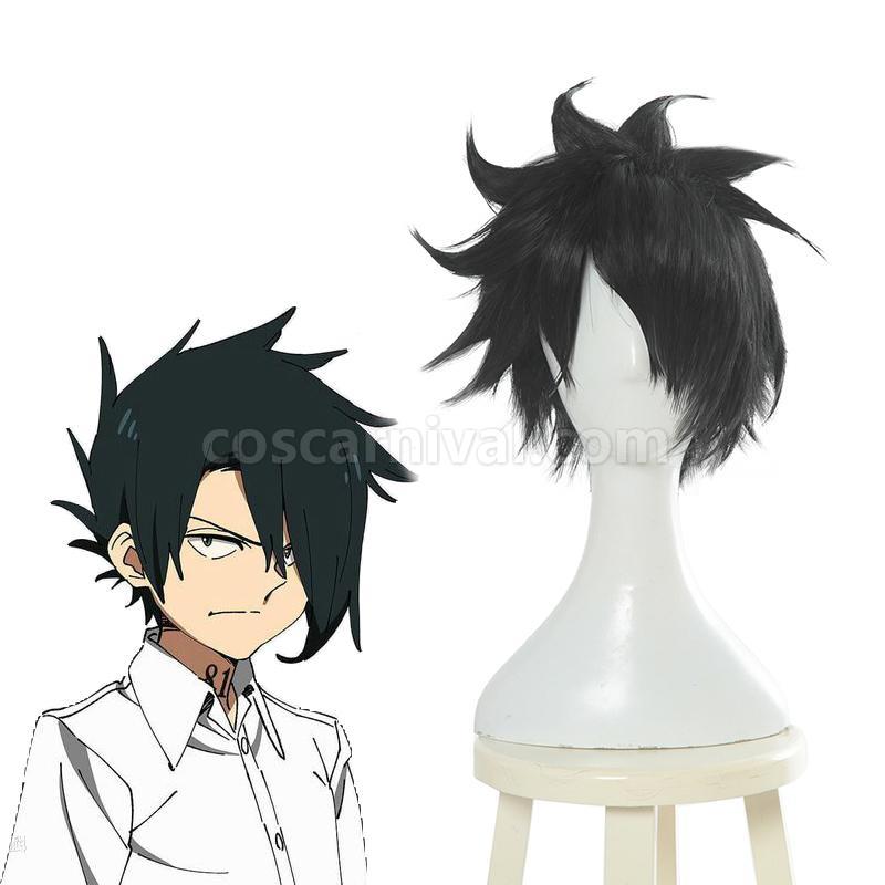the promised neverland ray black short wigs anime cosplay costumes