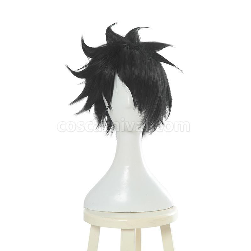 the promised neverland ray black short wigs anime cosplay costumes