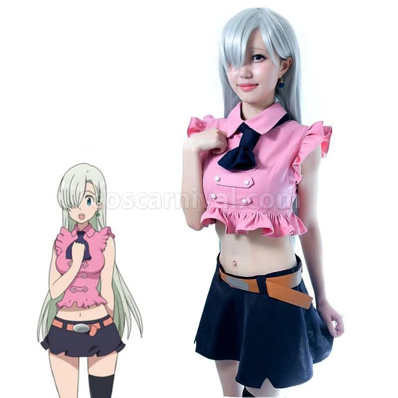 The Seven Deadly Sins no Taizai Elizabeth Liones Women Full Sets Cosplay Costume coscarnival