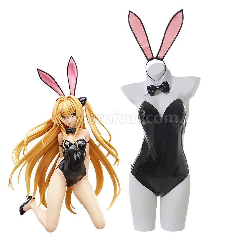 To Love Ru Golden Darkness Konjiki no Yami Black Bunny Girl Cosplay Costume coscarnival