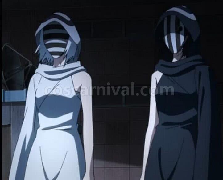 Tokyo Ghoul Nashiro and Kurona Twins Cosplay Costume coscarnival