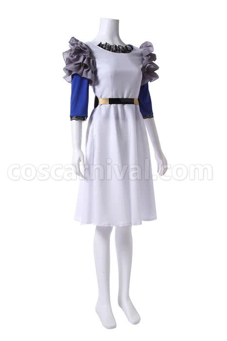Tokyo Ghoul Rize Kamishiro Fancy White Dress Cosplay Costume coscarnival