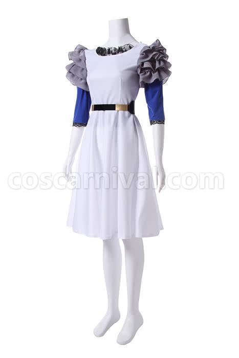 Tokyo Ghoul Rize Kamishiro Fancy White Dress Cosplay Costume coscarnival