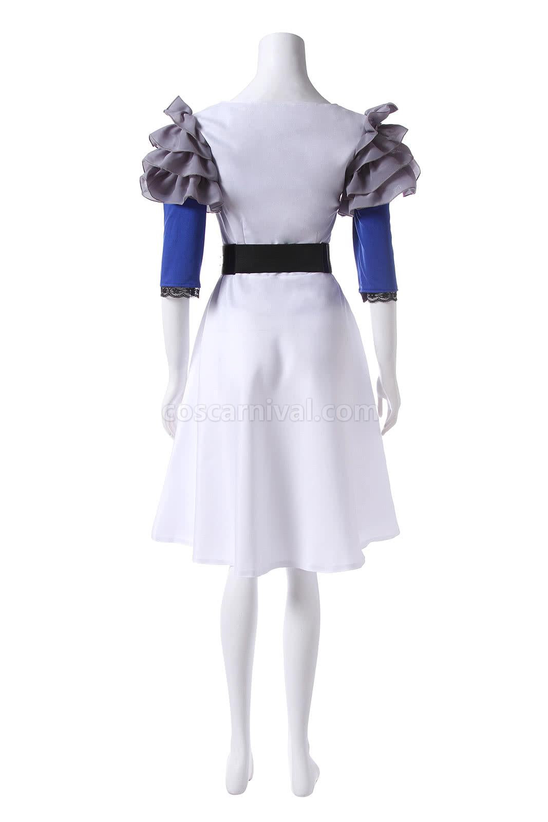 Tokyo Ghoul Rize Kamishiro Fancy White Dress Cosplay Costume coscarnival