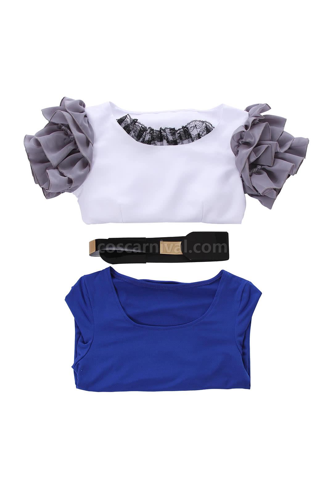 Tokyo Ghoul Rize Kamishiro Fancy White Dress Cosplay Costume coscarnival