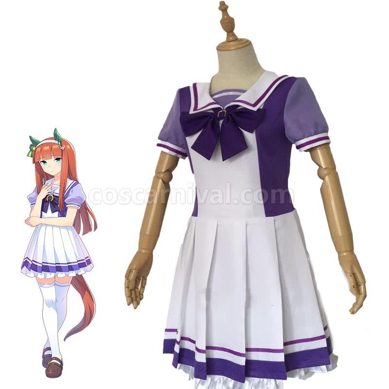 Umamusume: Pretty Derby Silence Suzuka Uniform Cosplay Costume coscarnival