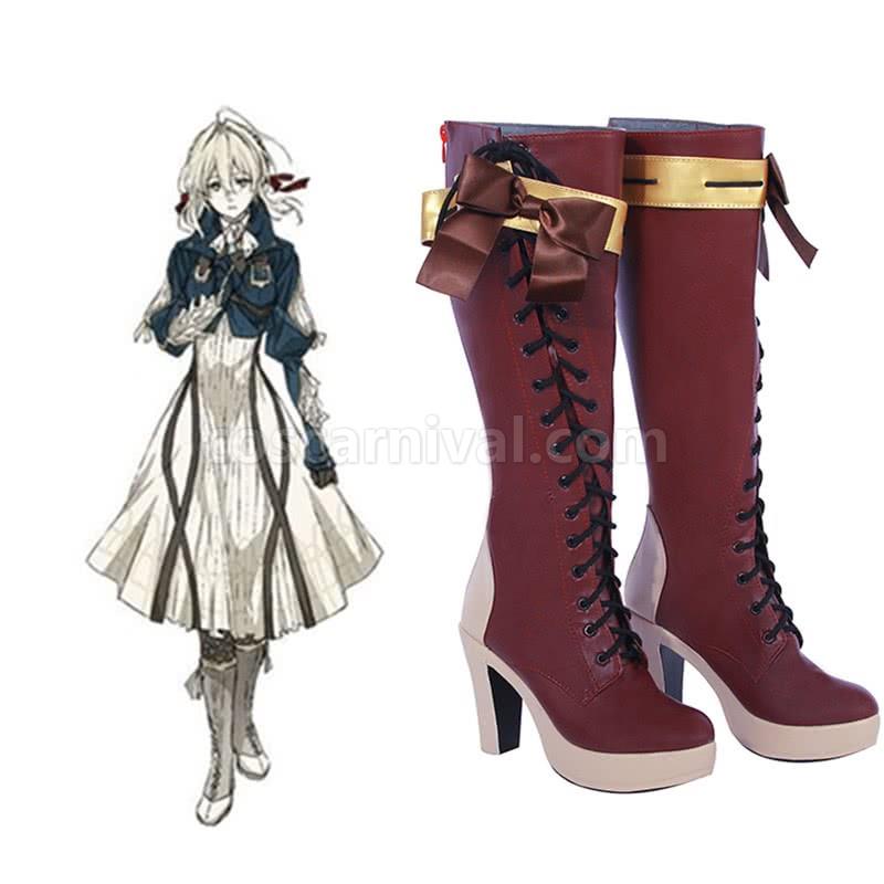 Violet Evergarden Evergarden Violet Cosplay Shoes coscarnival
