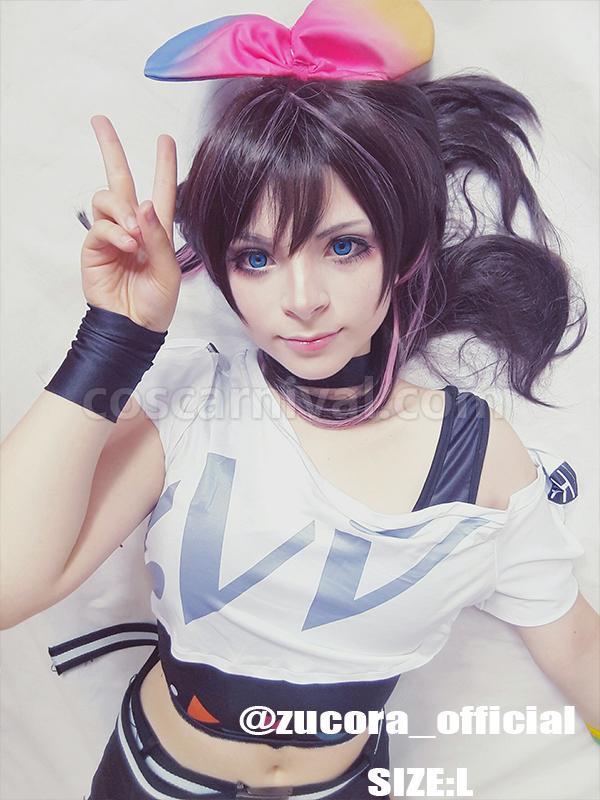 Virtual Youtuber AI Channel Kizuna AI Hello World Cosplay Costume coscarnival
