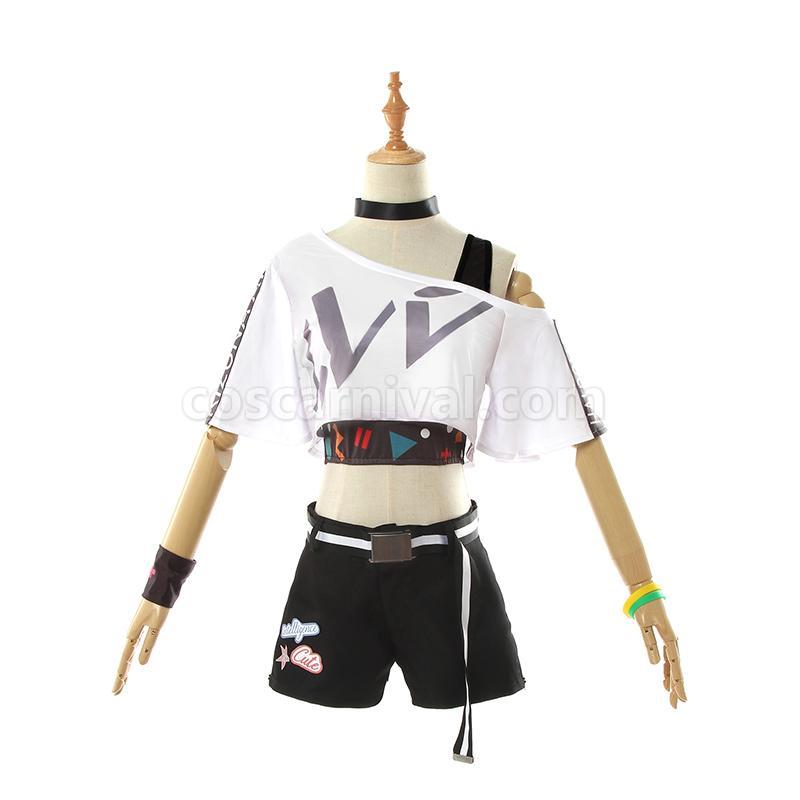 Virtual Youtuber AI Channel Kizuna AI Hello World Cosplay Costume coscarnival