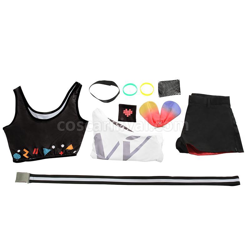 Virtual Youtuber AI Channel Kizuna AI Hello World Cosplay Costume coscarnival