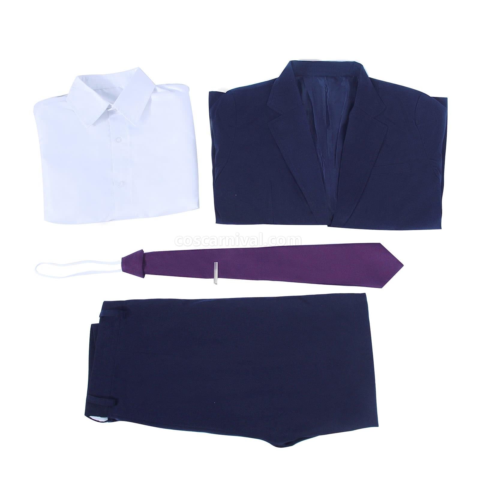 WotaKoi Love is Hard for Otaku Hirotaka Nifuji ブルー スーツ メンズ コスプレ コスチューム coscarnival