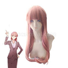 wotakoi love is hard for otaku narumi momose 70cm pink orange long straight wig cosplays