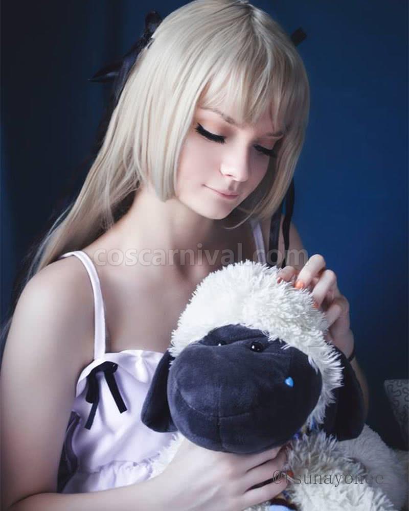Yosuga no Sora Kasugano Sora Light Gray Straight Cosplay Costume coscarnival