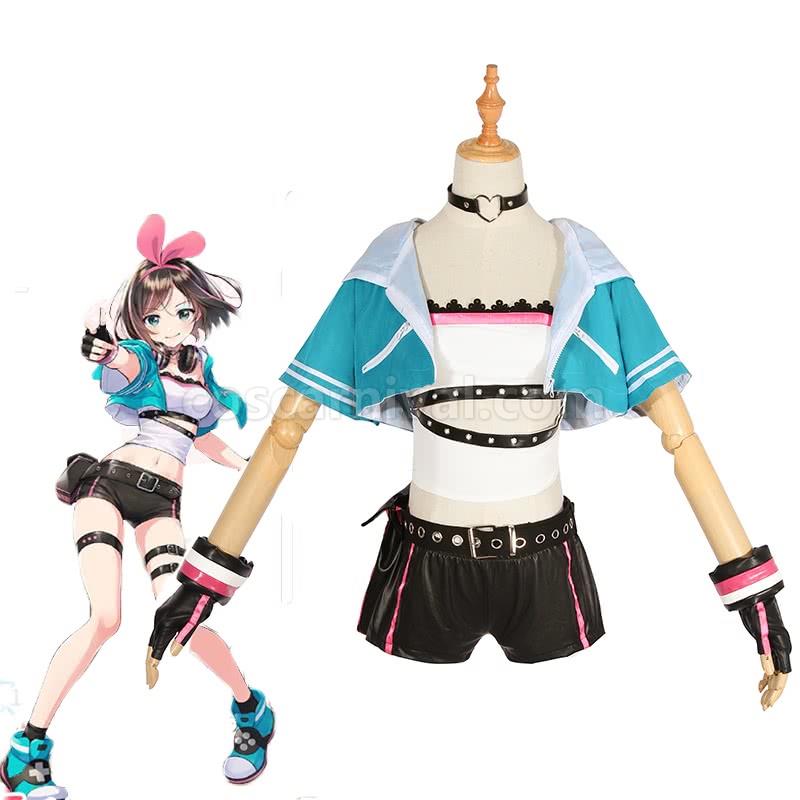 Youtuber Kizuna AI Woman Cosplay Costume coscarnival