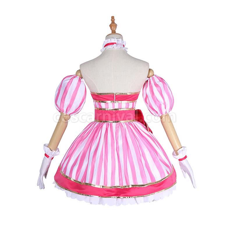 Youtuberキズナアイ女ピンクドレスコスプレ衣装coscarnival