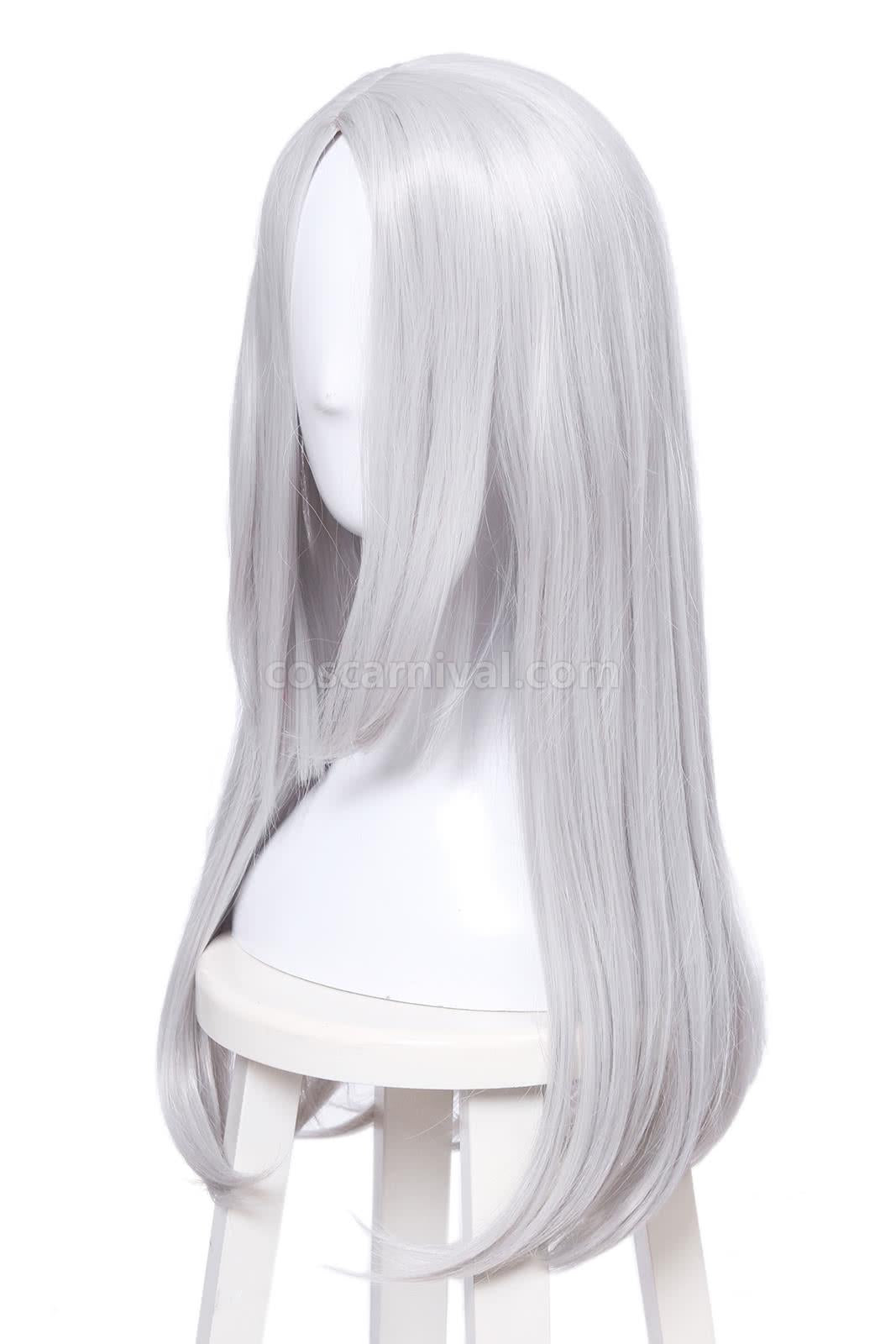 Yuri on Ice Victor Nikiforov 롱 실버 코스프레 의상 coscarnival