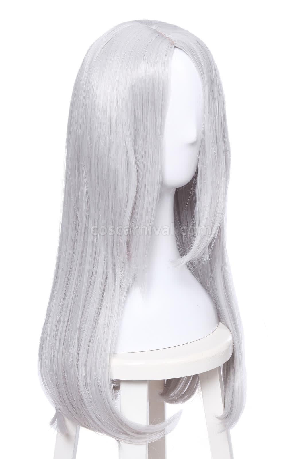 Yuri on Ice Victor Nikiforov 롱 실버 코스프레 의상 coscarnival