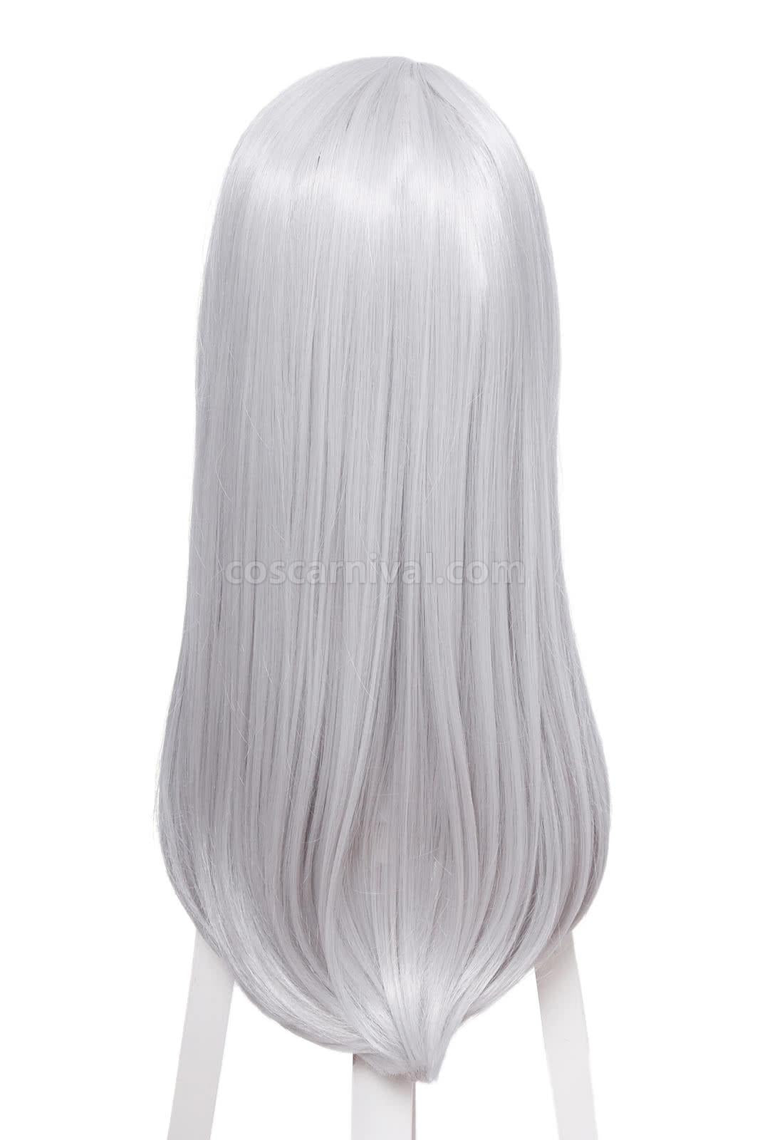 Yuri on Ice Victor Nikiforov 롱 실버 코스프레 의상 coscarnival