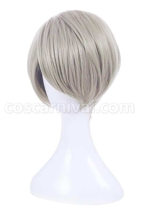yuri on ice victor nikiforov wigs men short gray hair anime costume
