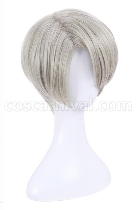 yuri on ice victor nikiforov wigs men short gray hair anime costume