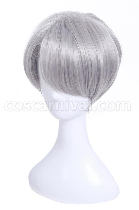 yuri on ice victor nikiforov wigs men short light gray wigs anime cosplay costumes