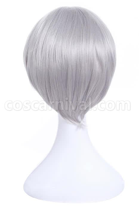 yuri on ice victor nikiforov wigs men short light gray wigs anime cosplay costumes
