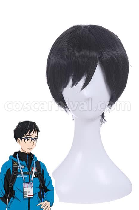 yuri on ice yuri katsuki wigs men short black wigs cosplays
