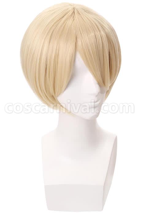 yuri on ice yuri plisetsky blonde short synthetic wigs anime cosplays