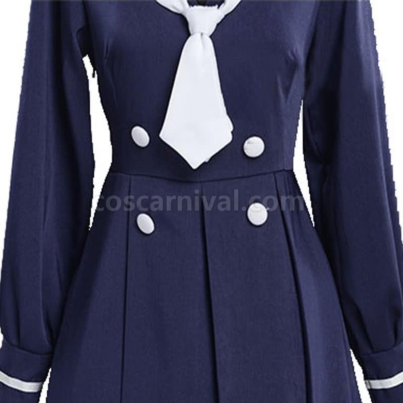 ZOMBIE LAND SAGA Konno Junko Uniform Dress Cosplay Costume coscarnival